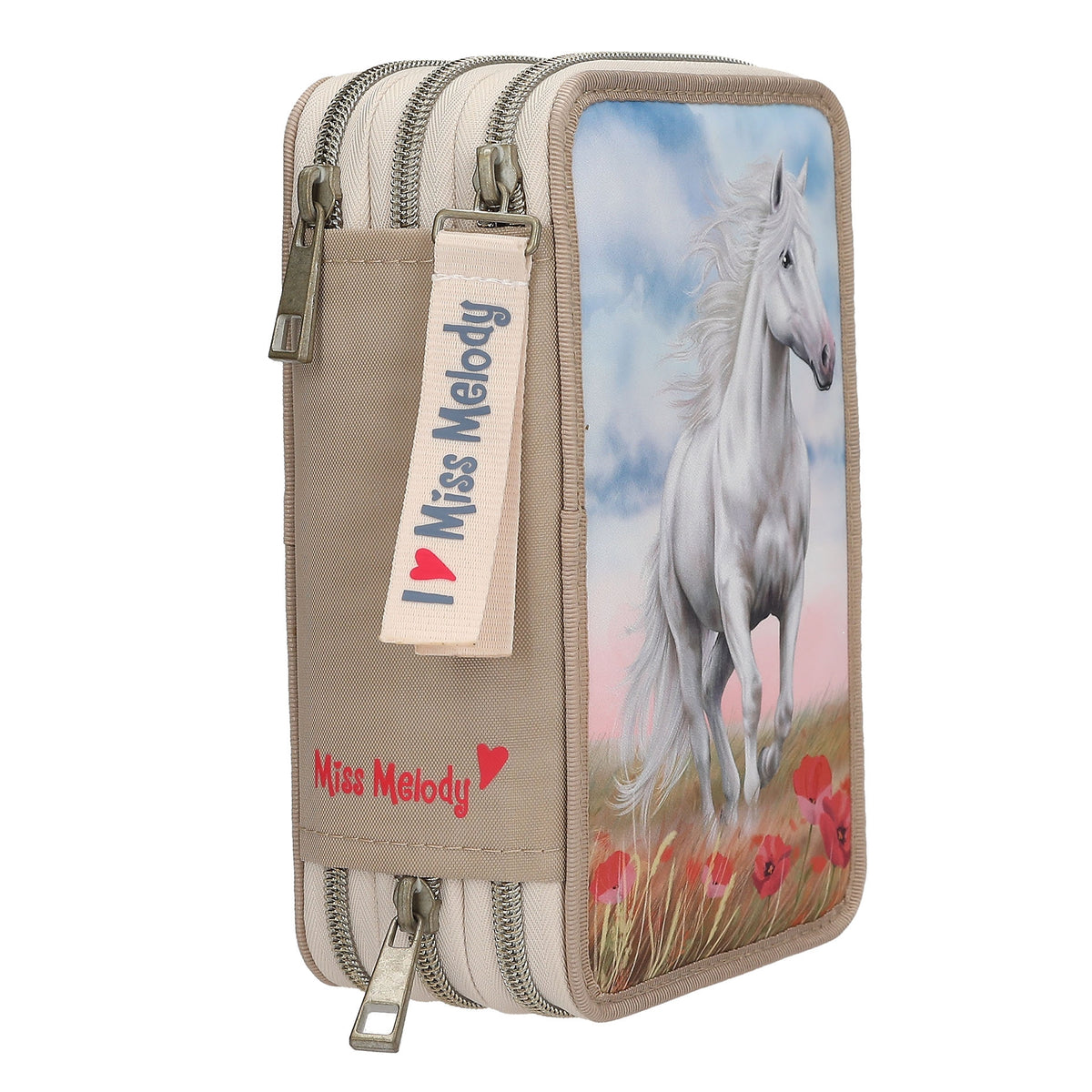 Miss Melody 3 Fach Federtasche
