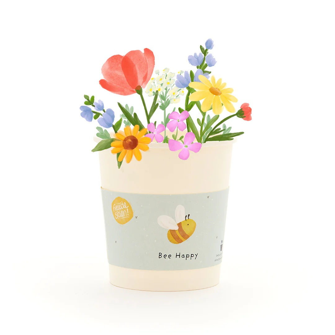 Bee Happy- Becher