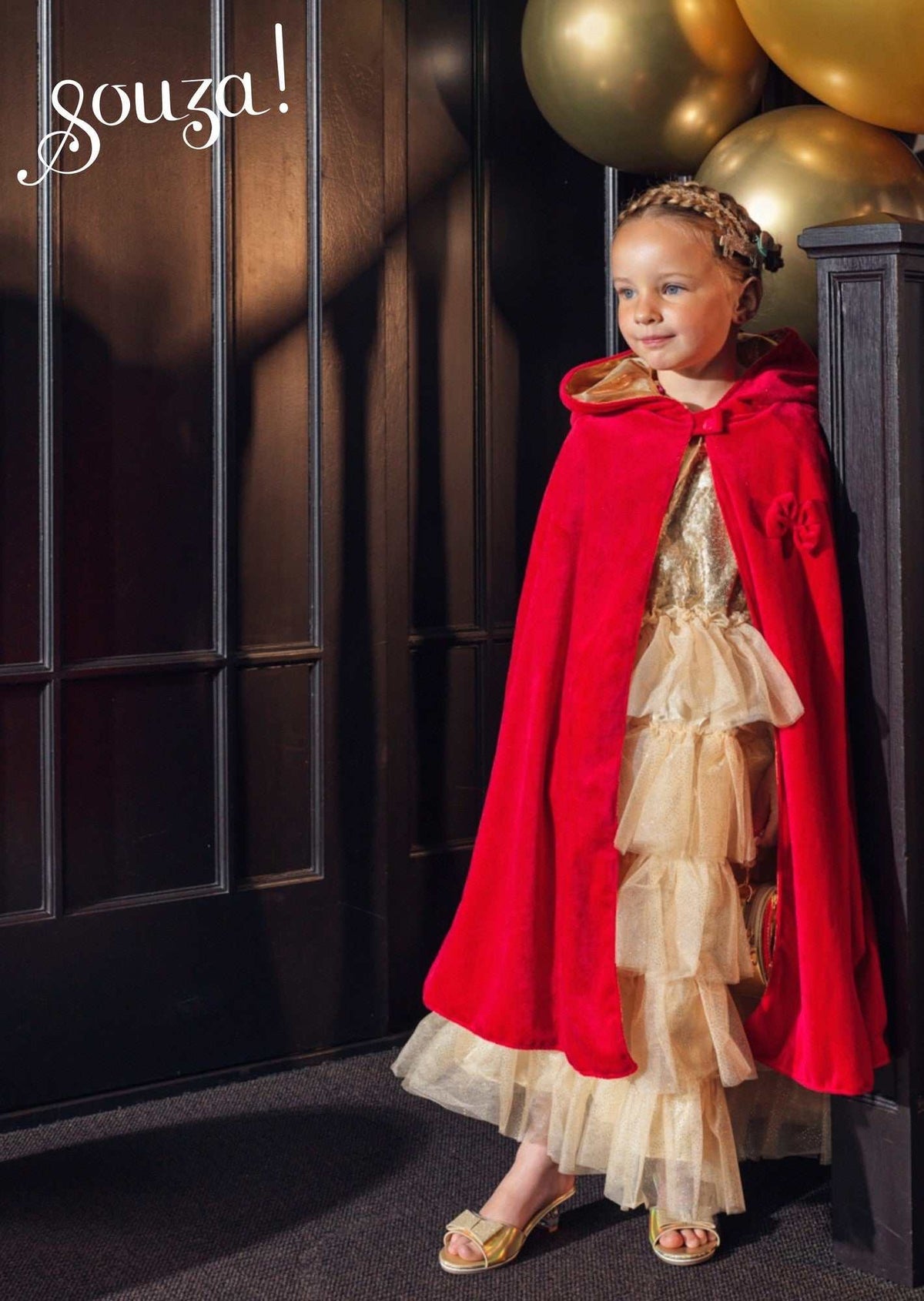 Prinzessin/ Rotkäppchen Wendecape 4-7 Jahre