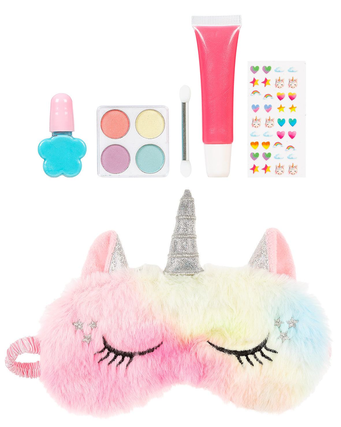 Einhorn Make-up + Schlafmaske Set