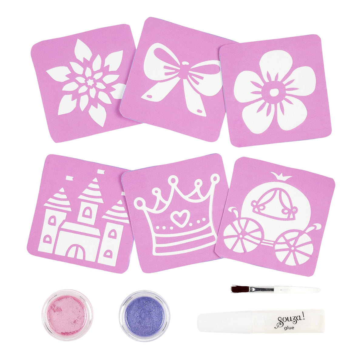 Glitzer Tattoo Set Prinzessin