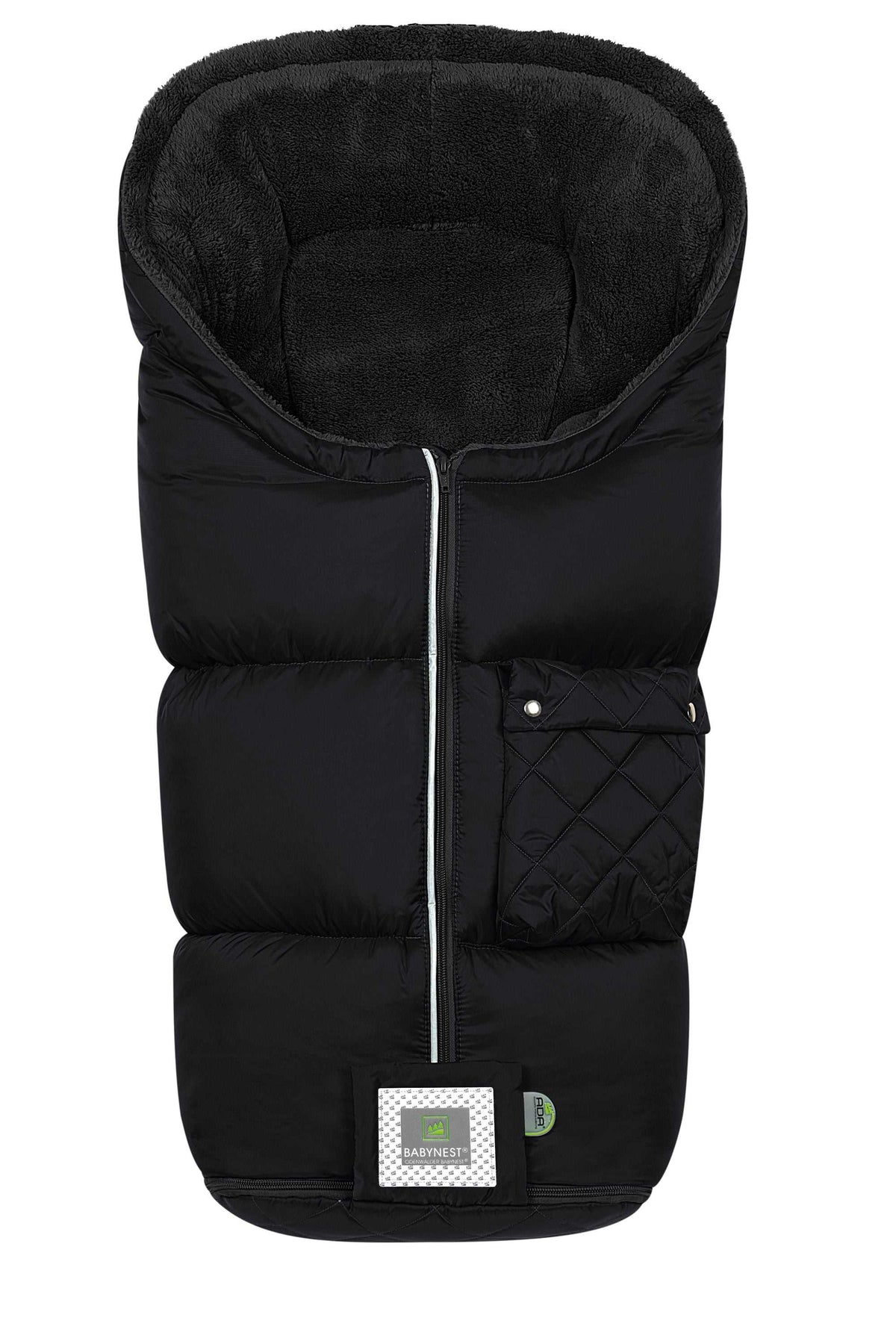 Fußsack Gino kuscheliger, warmer Kinderwagen-Fußsack mit Hochbausch-Faserkugeln und wasserabweisendem Material