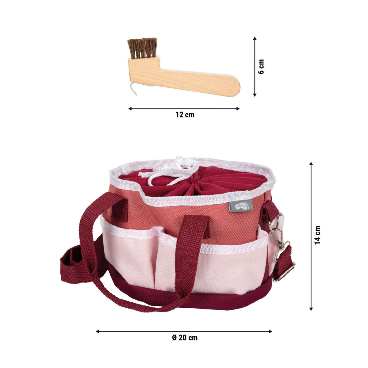 Pferdepflegeset mit Tasche