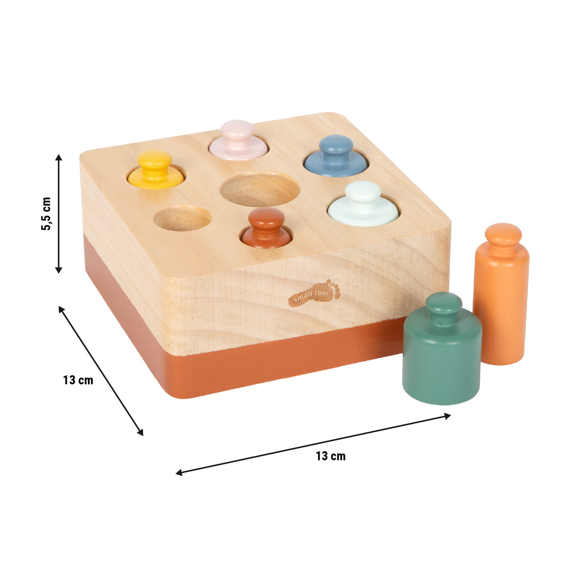 Montessori Steckspiel mit Zylindern
