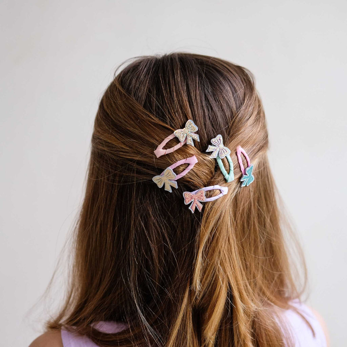 Glitzerschleifen Clips
