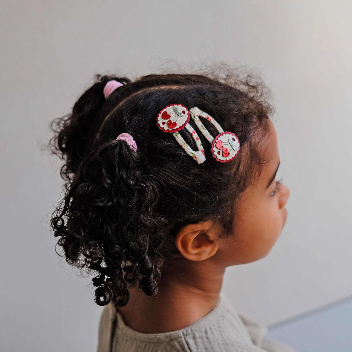 Haarclips Kirsche