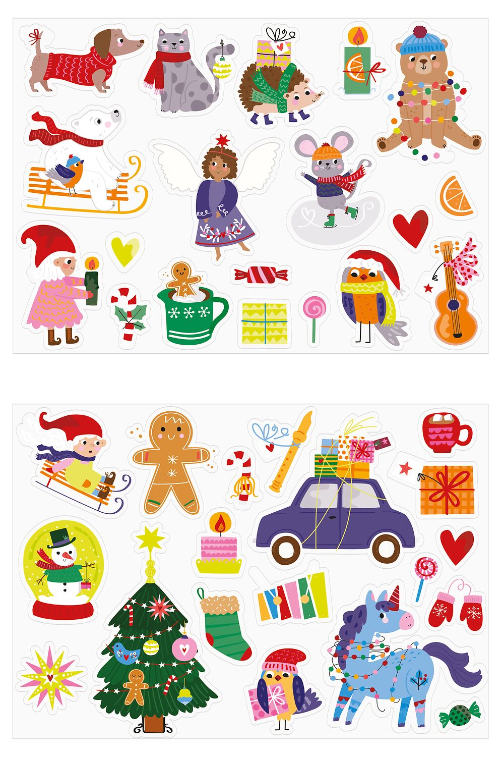 Nachtleuchtendes Fenstersticker-Set
