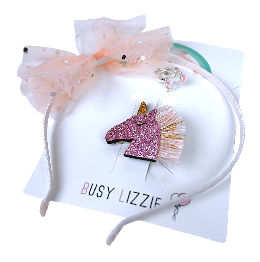 Haarschmuckset Einhorn