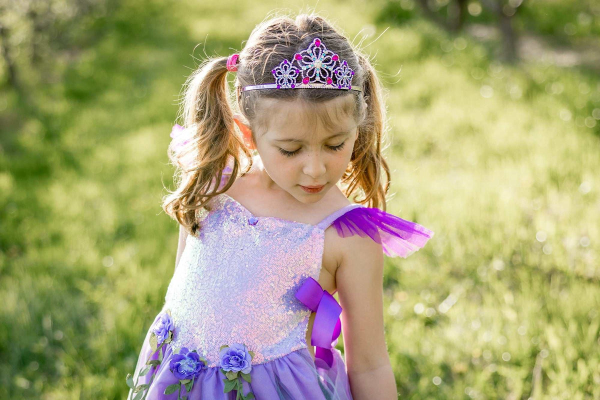 Juwelen-Diadem Lila