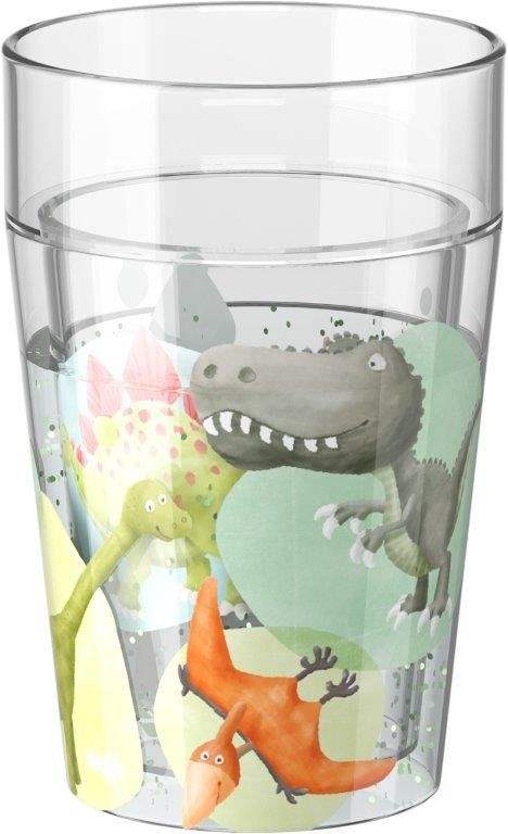 Glitzerbecher Dino