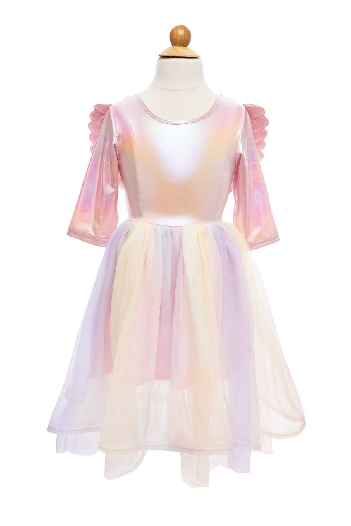 Einhorn-Kleid & Flügel & Haarreif 5-6 Jahre