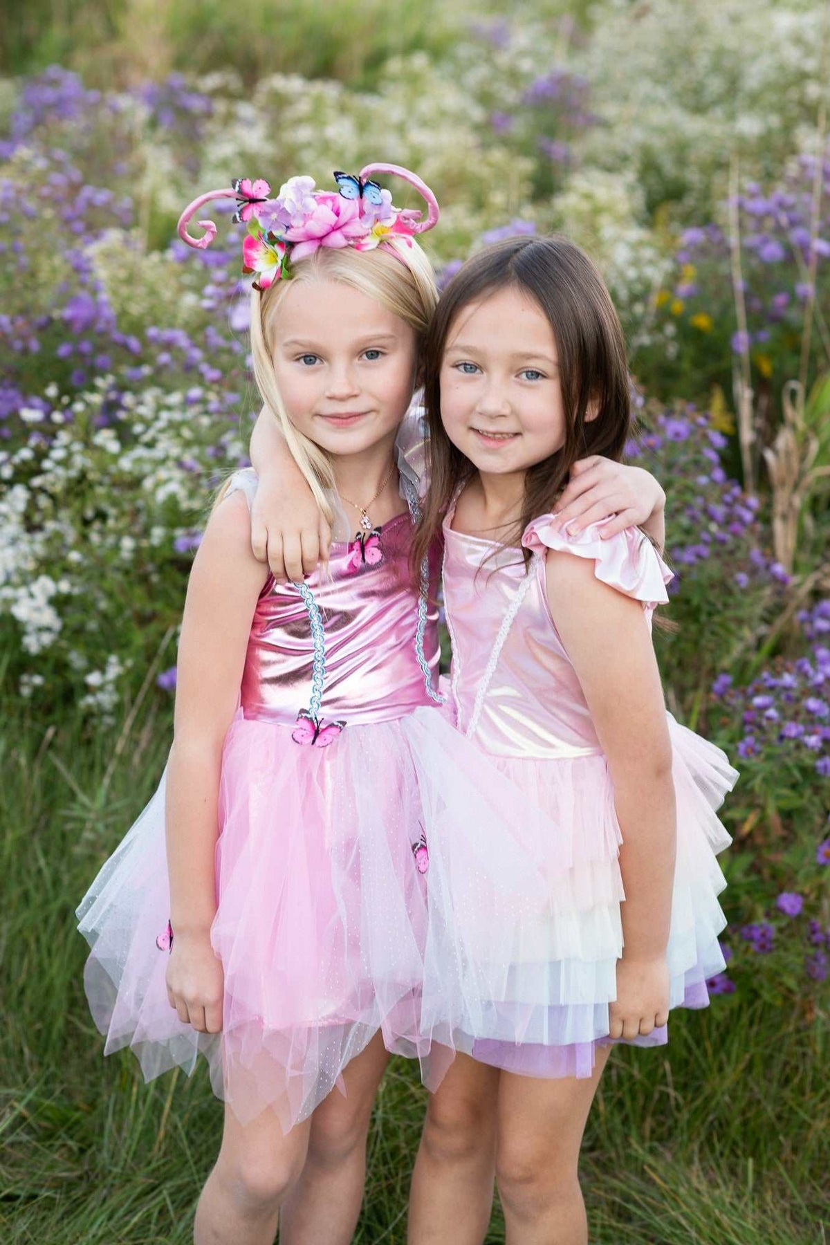 Schmetterlings-Kleid & Haarreif 5-6 Jahre