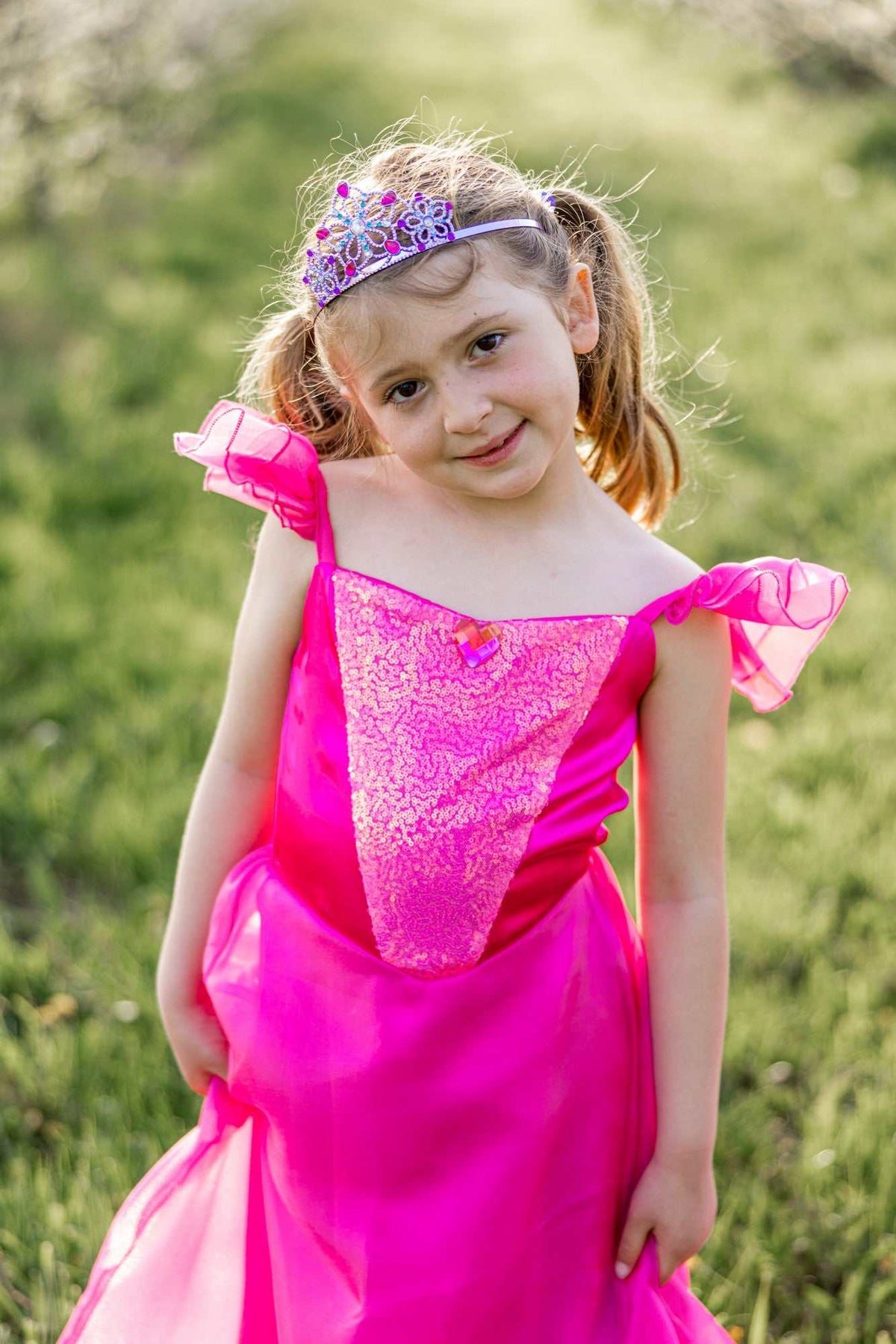Juwelen-Diadem Lila
