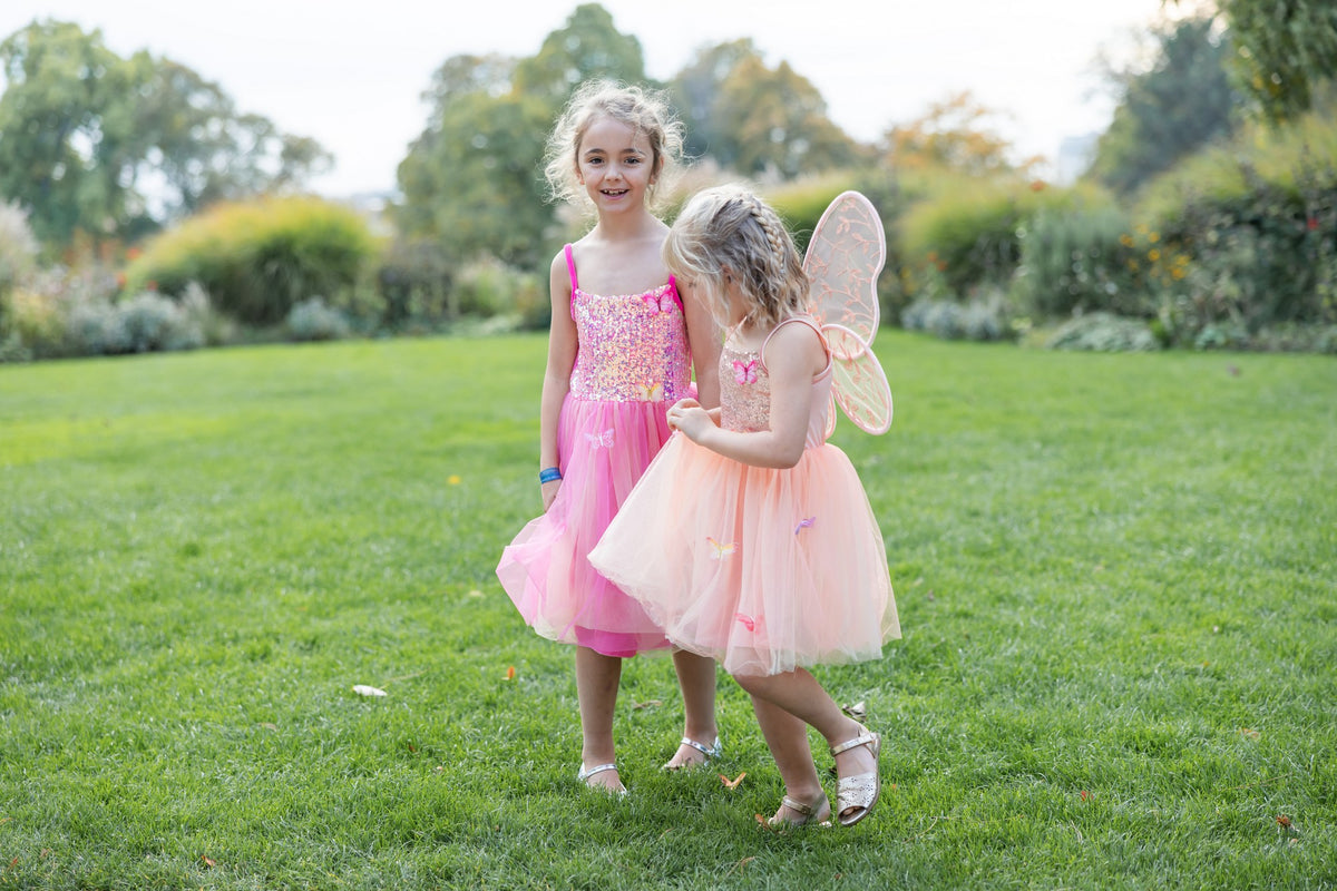 Schmetterlingskleid Pink 3-4 Jahre