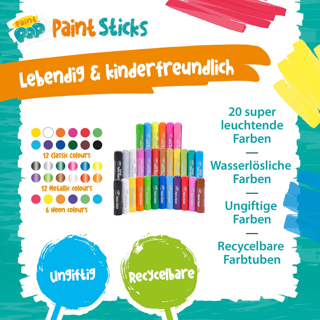 Paint Pop: Paint Sticks 20er Pack