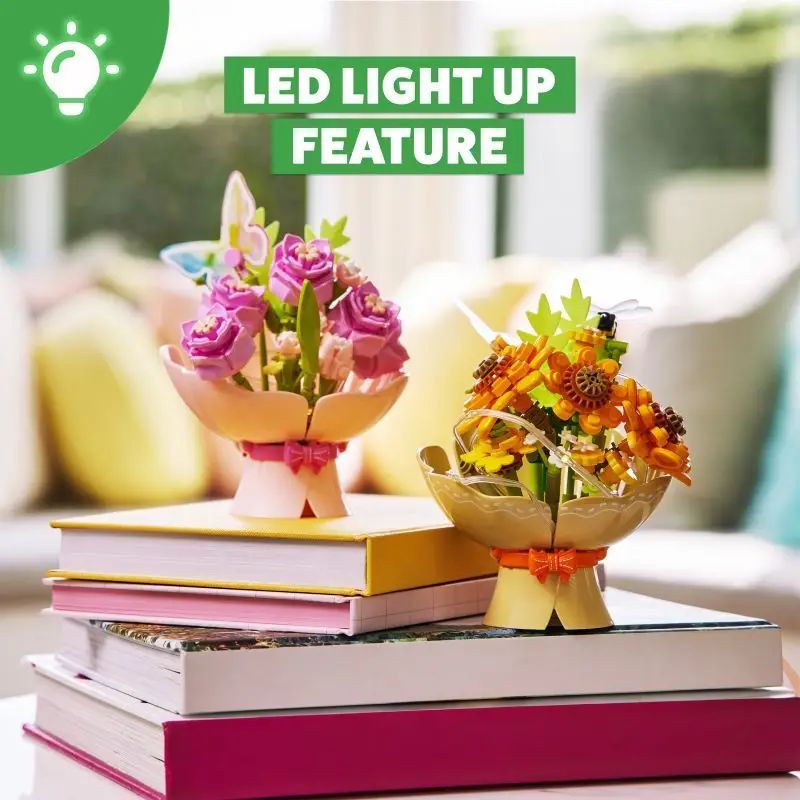 Bausteine Blumenstrauss mit
Bausteine Blumenstrauß mit LED (1Stück)