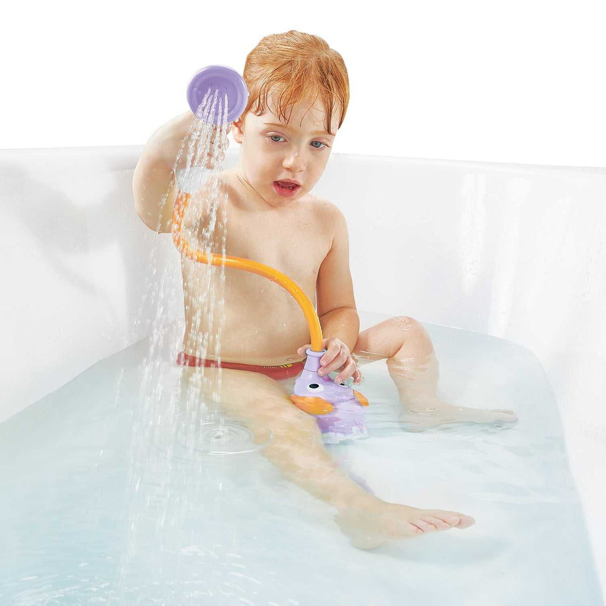 Babydusche Elefant lila