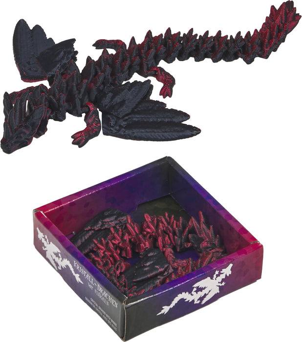 Kristall-Drache mit Flügeln - Kristalltier