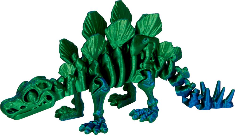 Kristalltier Stegosaurus Skelett