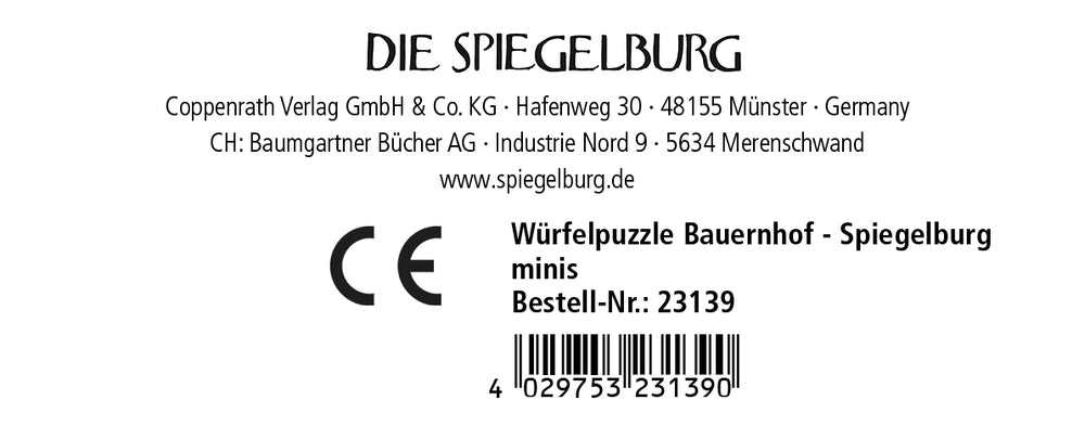 Würfelpuzzle Bauernhof