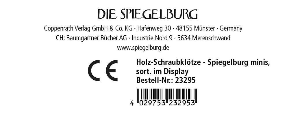 Holz-Schraubklötze - Minis (1 Stück)