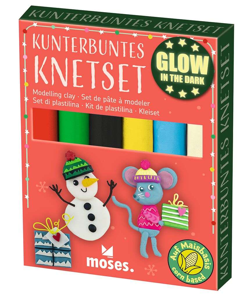 Kunterbuntes Knet-Set Glow
