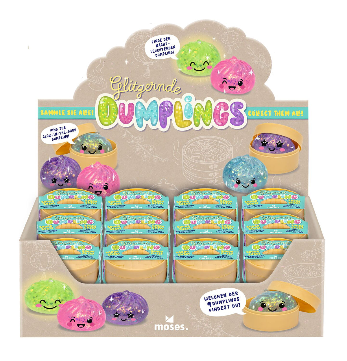 Glitzernder Dumpling Mystery Box (1Stück)