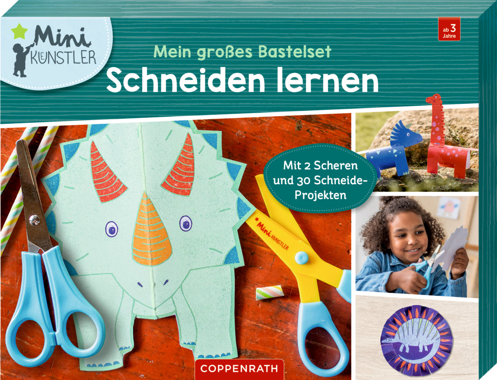 Mein großes Bastelset - Schneiden lernen Dinos