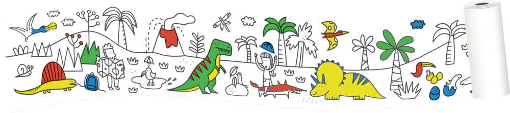 Meine 1. Malrolle - Dinos & Co
