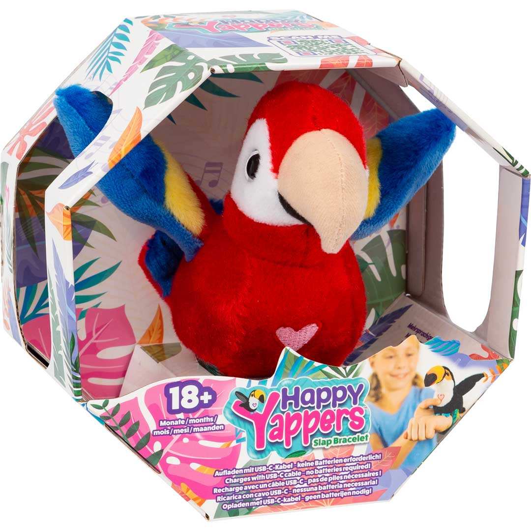 Happy Yappers Roter Papagei