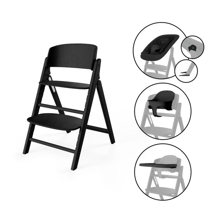 CLICK & FOLD 4-in-1-Set Stunning Black