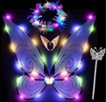 Feenflügel-Set mit Licht