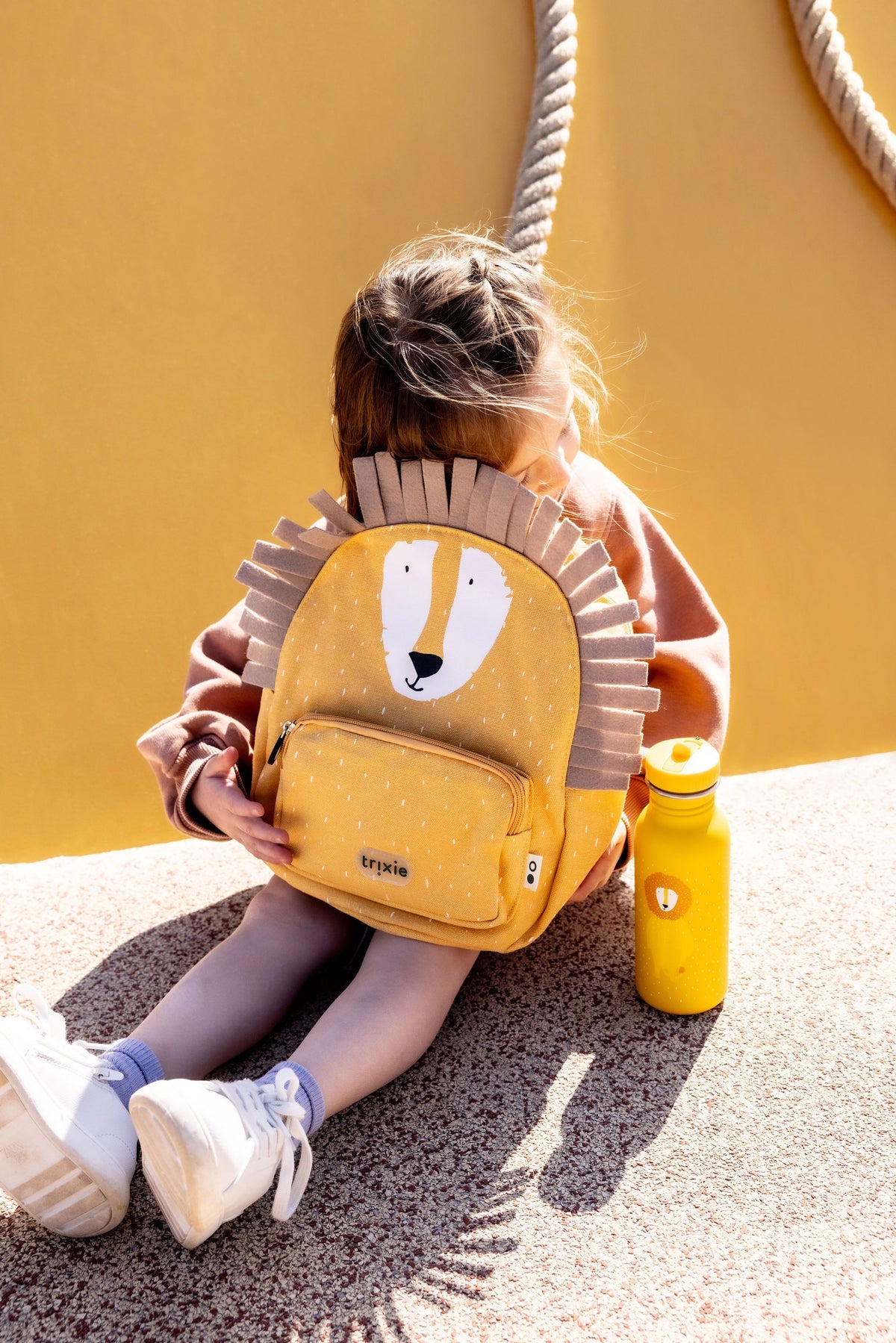 Schulset - Rucksack & Trinkflasche 500ml - Mr. Lion