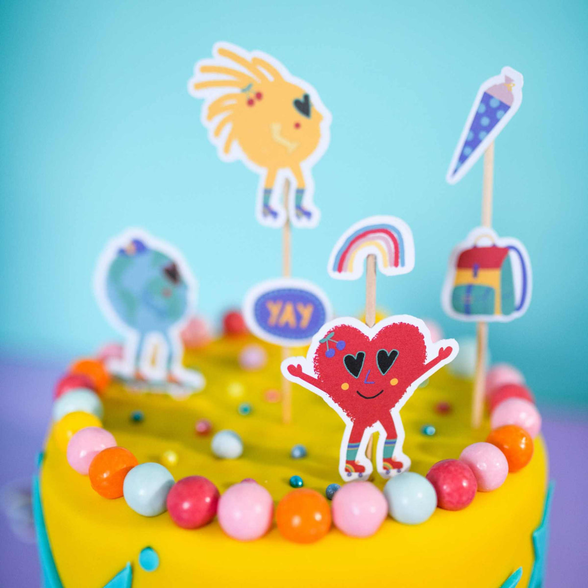 Cake Topper Sunny and Friends