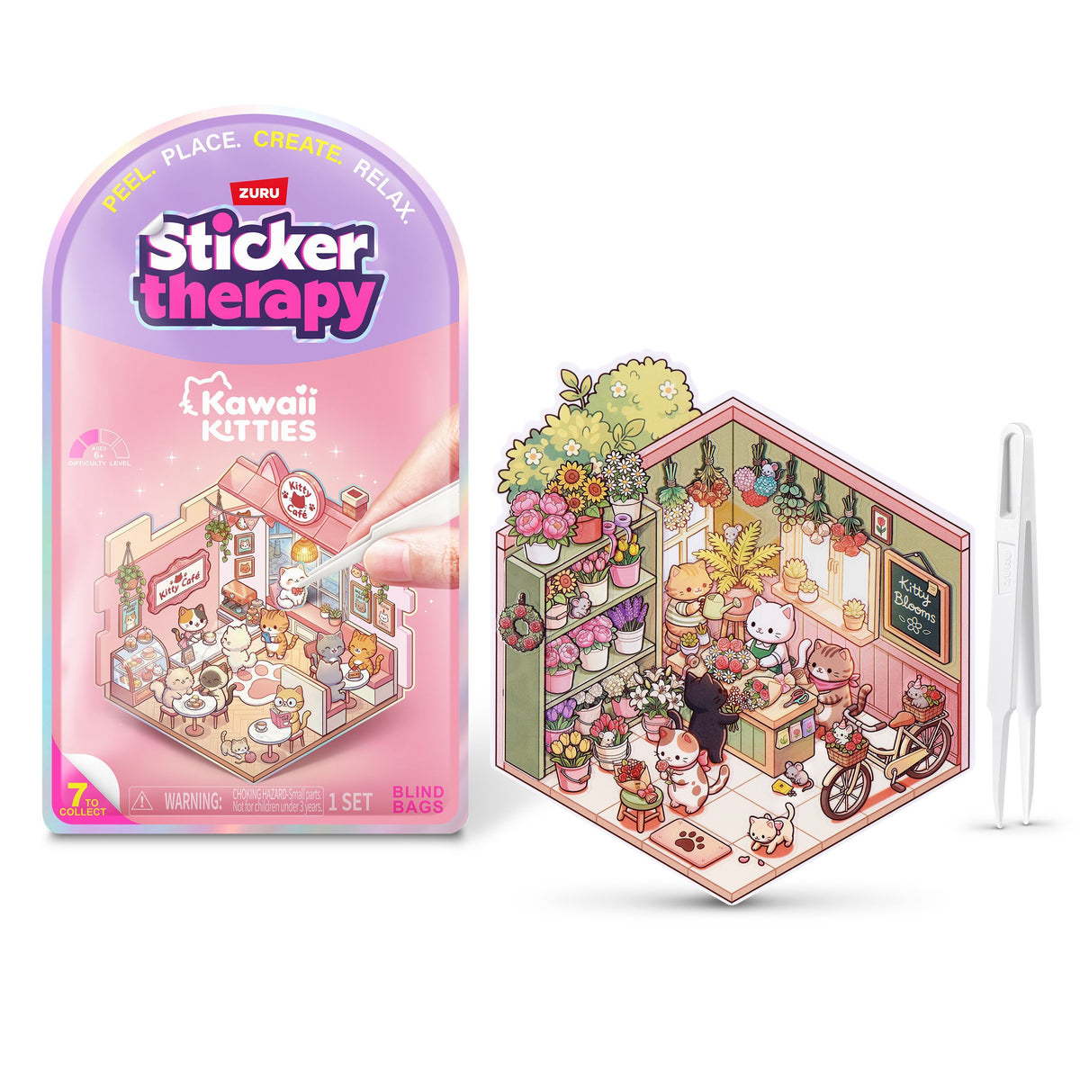Zuru Sticker Therapie - Kawaii Kätzchen (1Stück)