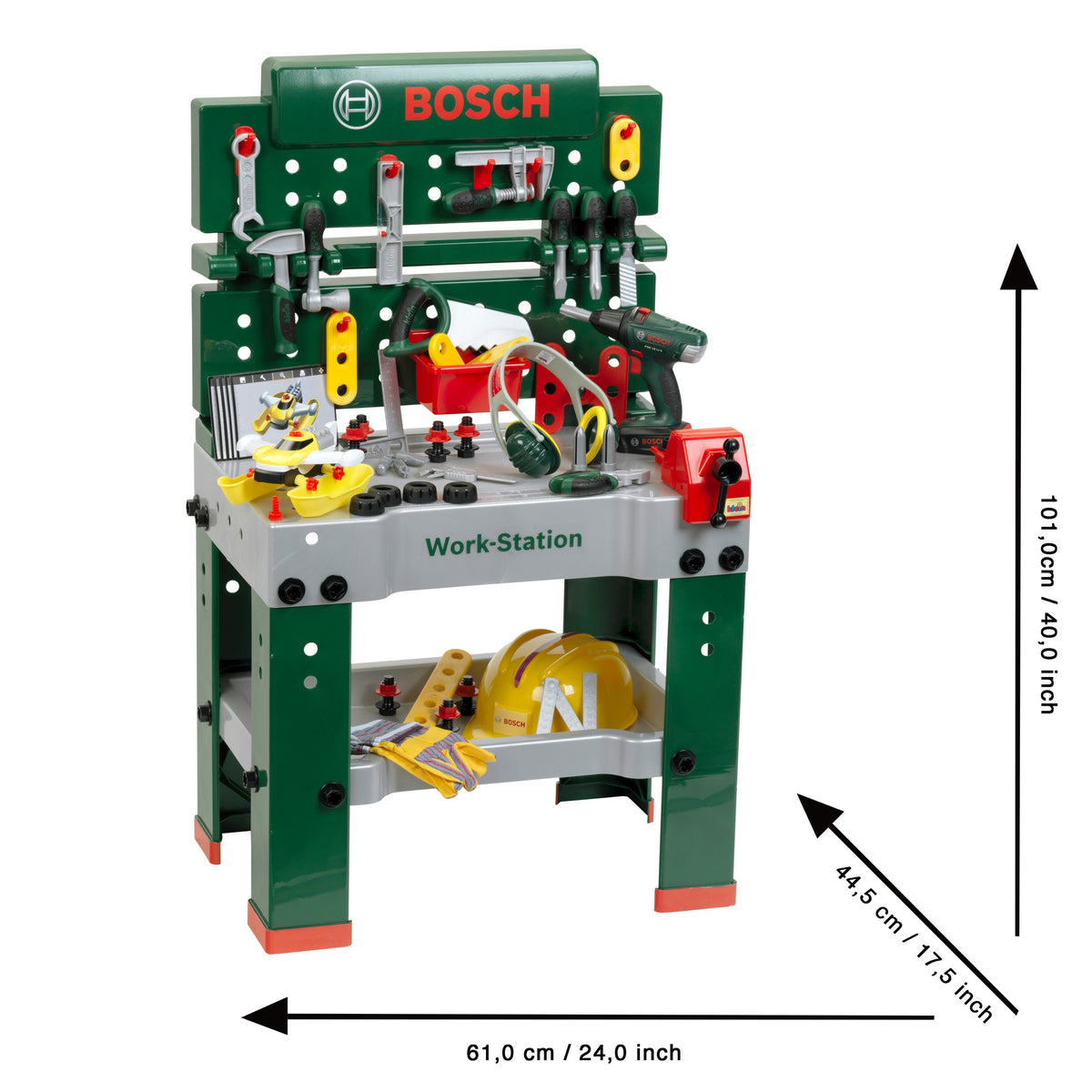 Bosch Workstation mit Schraubfahrzeug und Zubehör