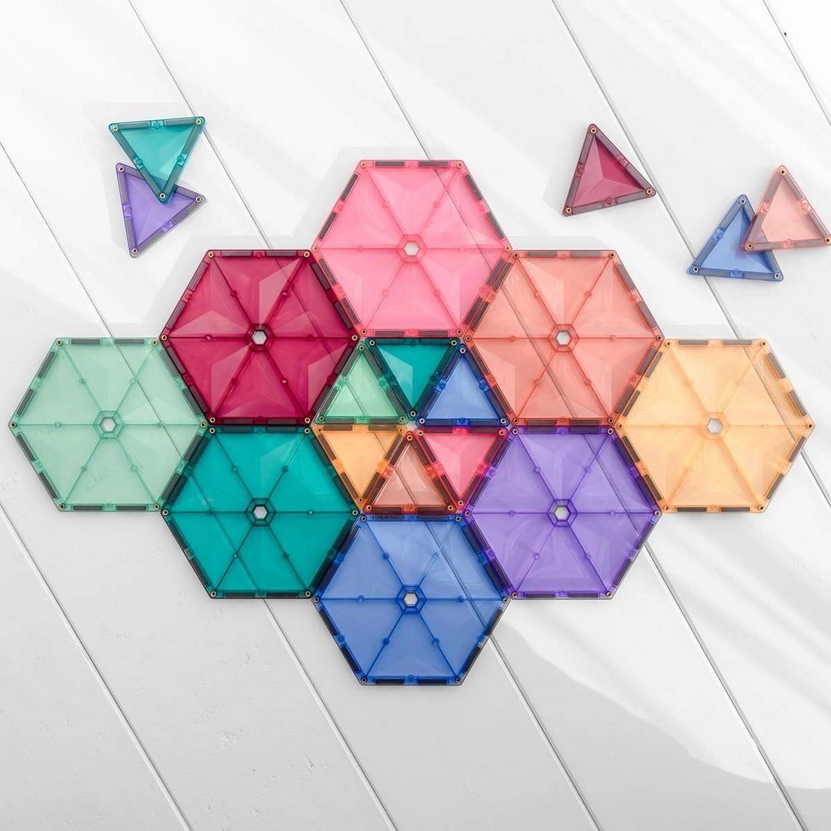Magnetbausteine Pastel Geometry Pack 40 Teile
