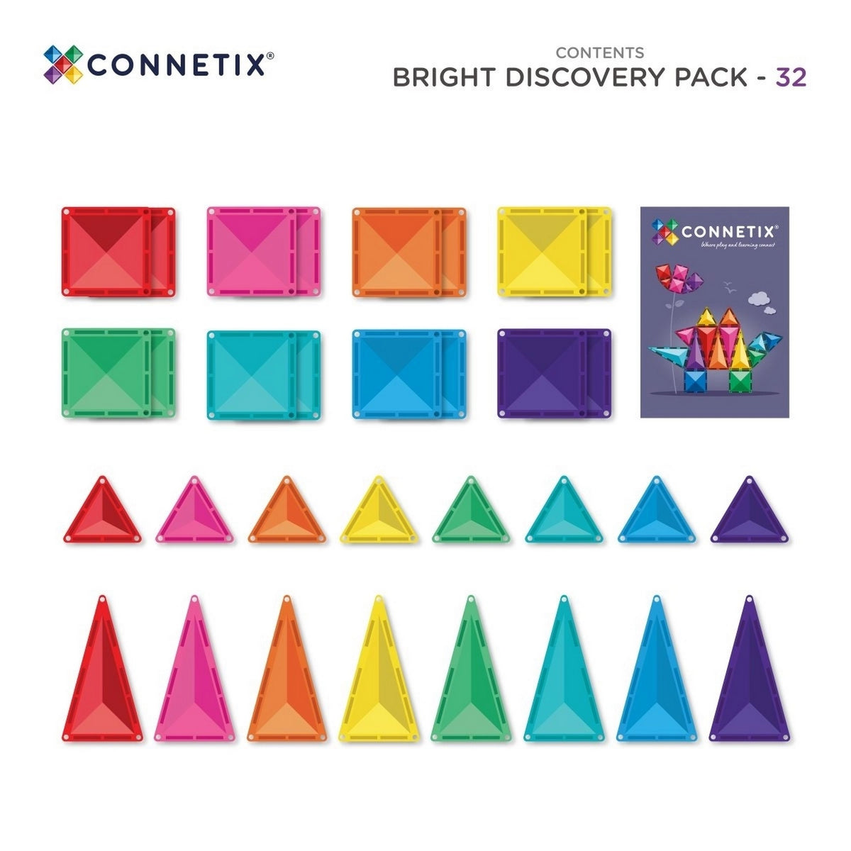 Magnetbausteine Bright Discovery Pack 32 Teile