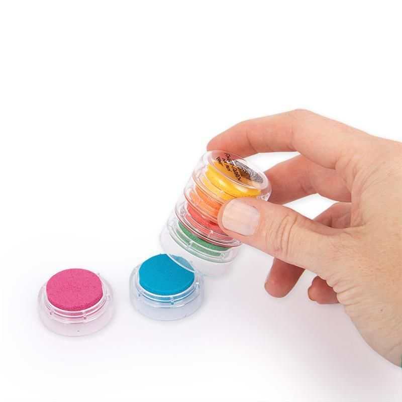 Fingerstempel-Farben 6er-Turm