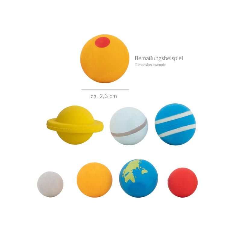 Sonnensystem-Radierer 8er Set