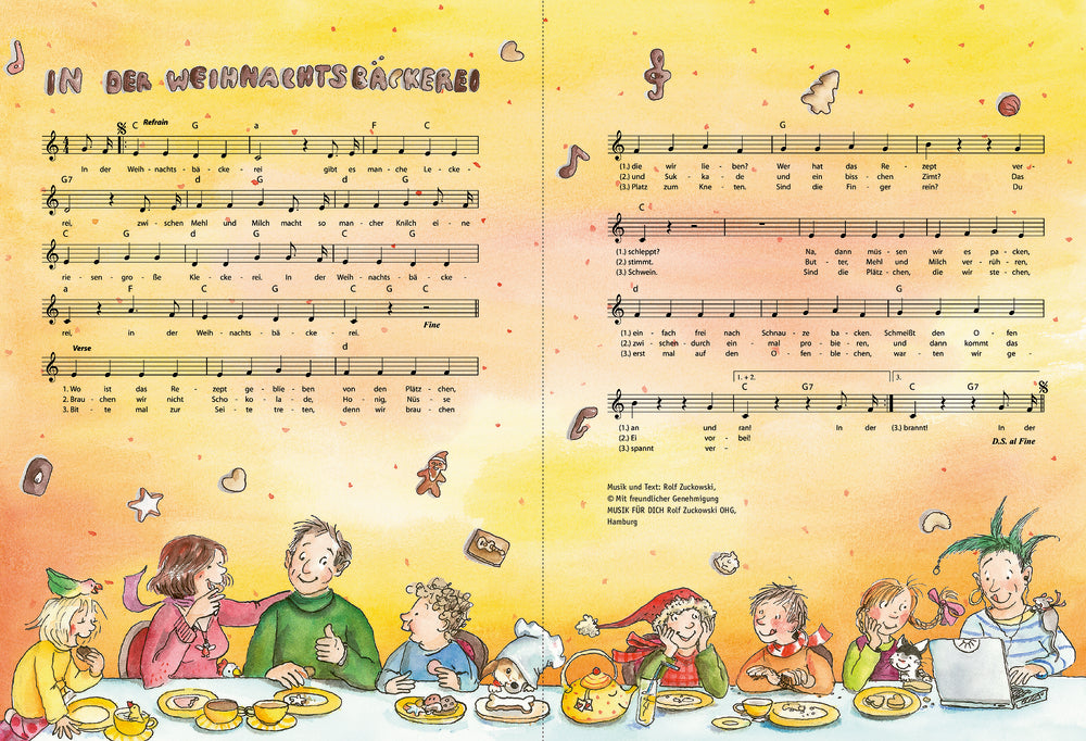 In der Weihnachtsbäckerei/ Backbuch