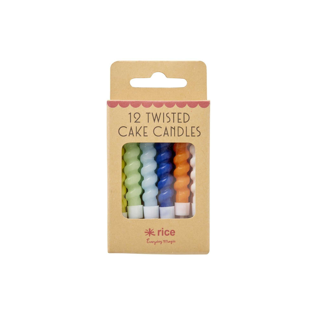 Kleine Kuchenkerzen- Blau- Twisted Design
