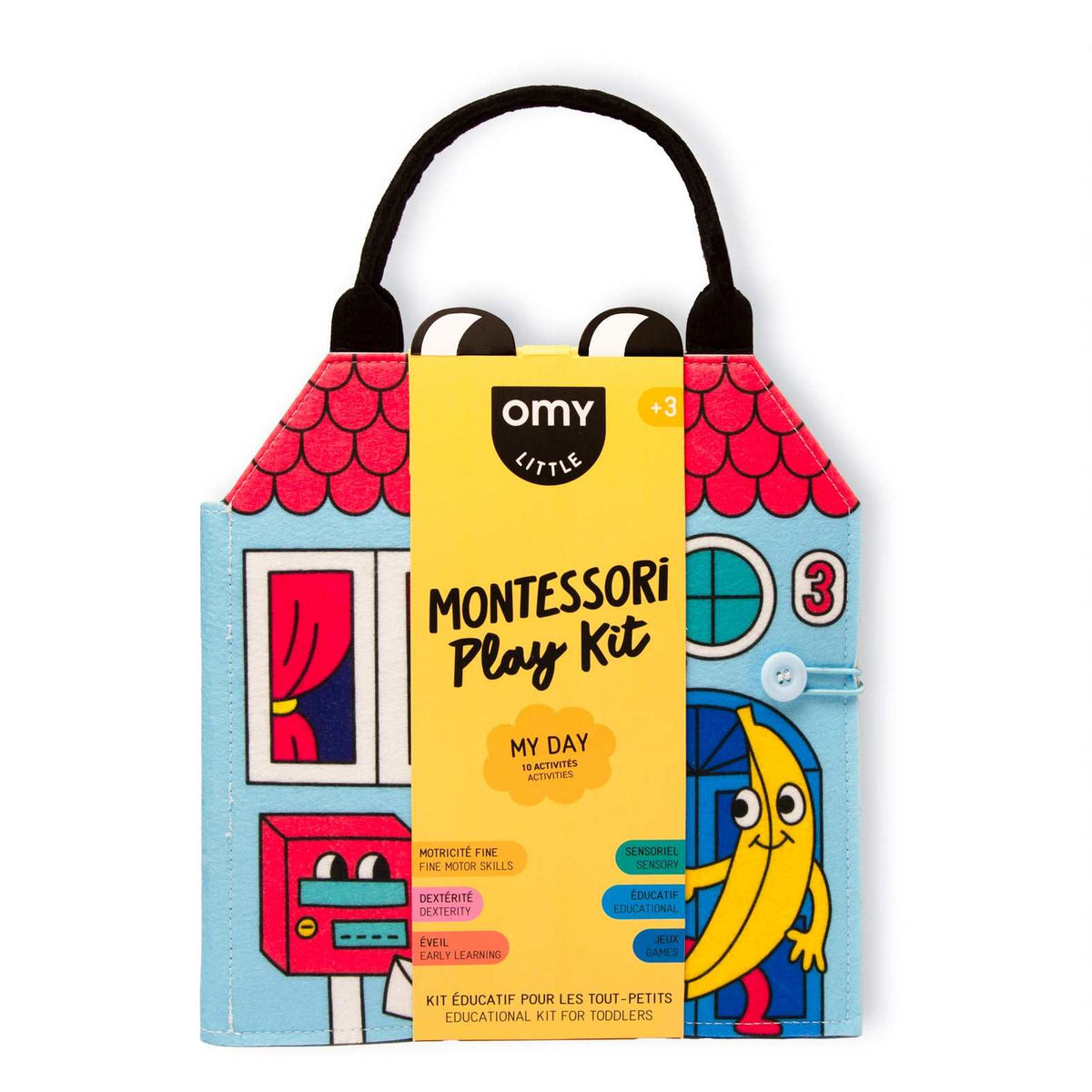 Montessori Play Kit von OMY mit 10 Aktivitäten zur Förderung von Feinmotorik und kognitiven Fähigkeiten bei Kindern