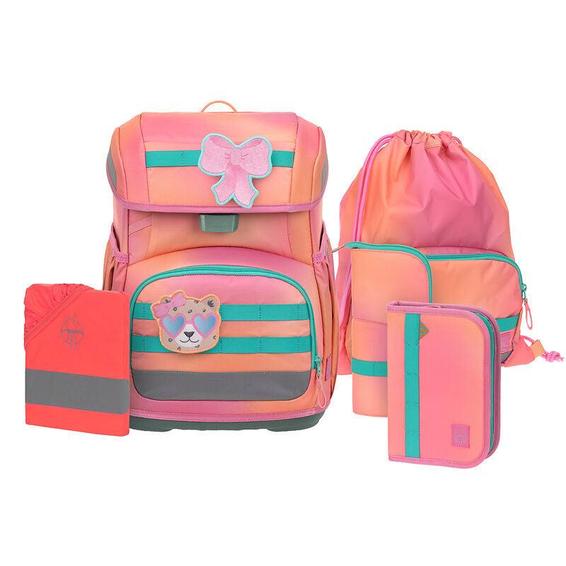 Schulranzen Set 6-teilig Light/ Unique, Sunset Pink