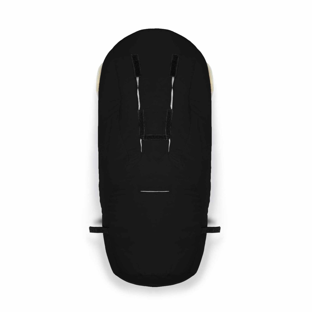 Ladis Lammfellfußsack schwarz