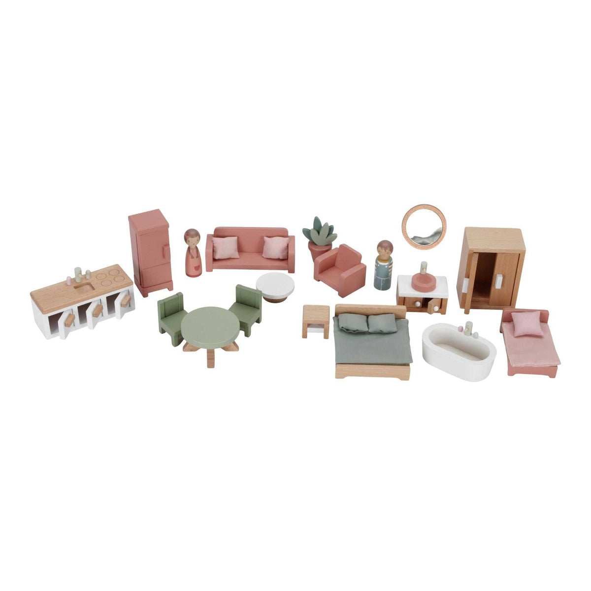 Holzpuppenhaus 20-teilig