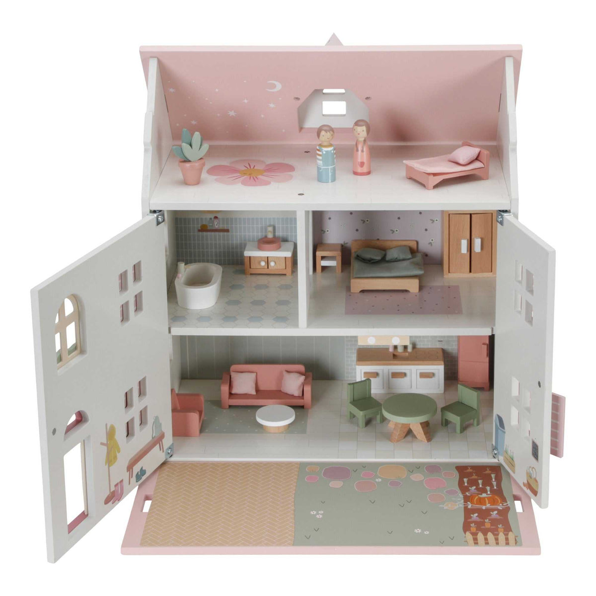 Holzpuppenhaus 20-teilig