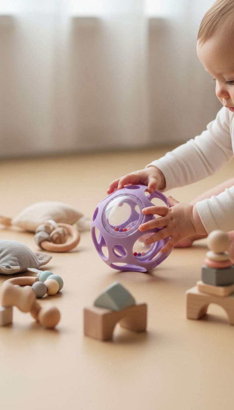 Sensorische Ballrassel / Lila