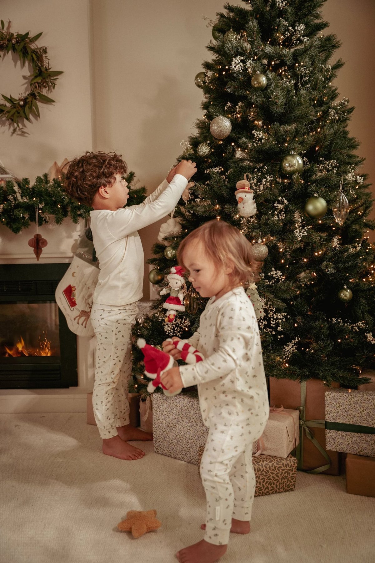 Weihnachtsanhänger Set Rosa