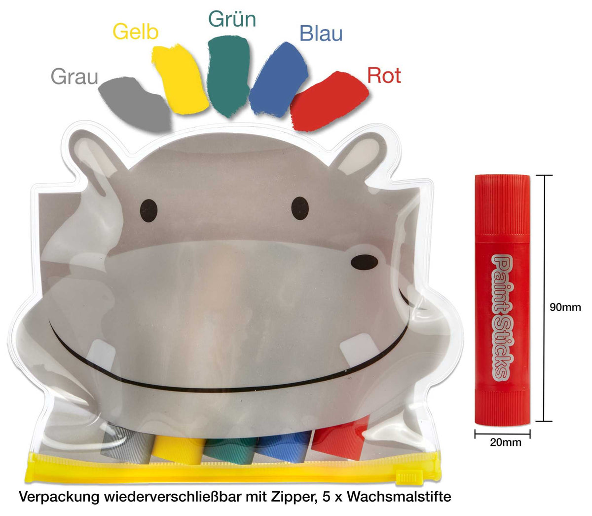 Supersoft Malstifte Hippo